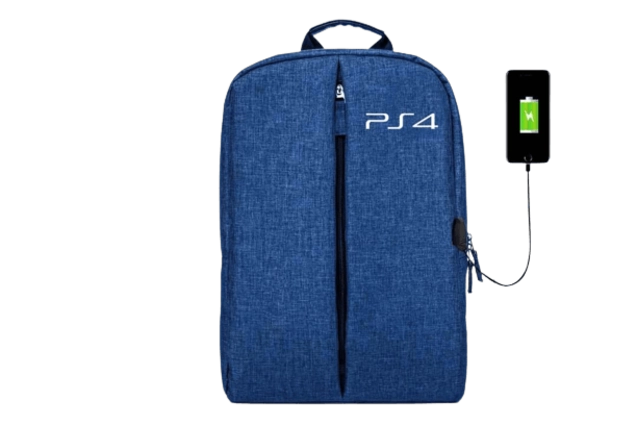 BackPack Bag For PS4 Game Console Storage - Blue