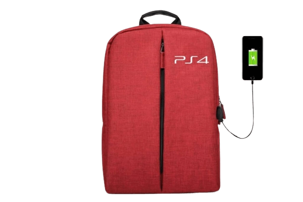 BackPack Bag For PS4 Game Console Storage - Red  for sale in Egypt from Games2Egypt