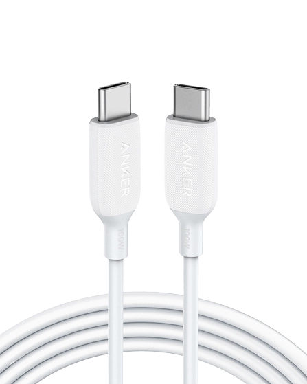 Anker PowerLine 3 Type C to Type C 2.0 Cable - White  for sale in Egypt from Games2Egypt