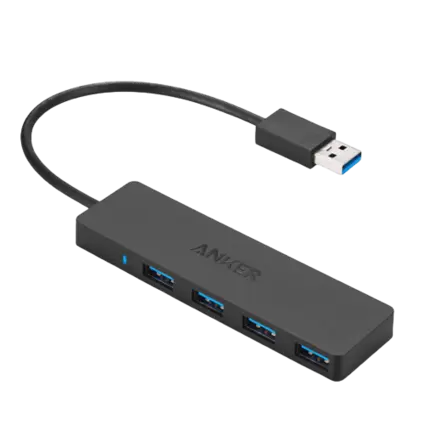 Anker 4-Port Ultra Slim Data Hub B2C - Black