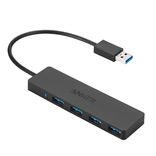 Anker 4-Port Ultra Slim Data Hub B2C - Black