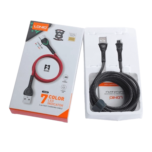 Ldnio LS482 LED Charging Cable from USB to Micro (2m)  for sale in Egypt from Games2Egypt