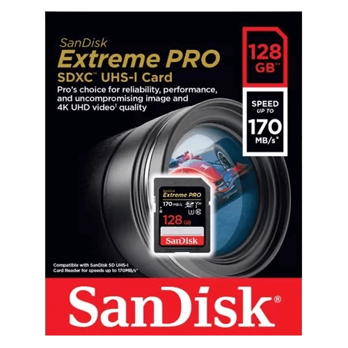 SanDisk Extreme PRO 128GB MicroSD UHS-I 170 MB/s Memory Card with Adapter  for sale in Egypt from Games2Egypt