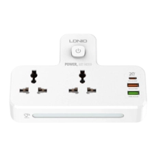 Ldnio SC2311 Power Strip with 1 Type-C and 2 Type-A and 2 Power Socket  for sale in Egypt from Games2Egypt