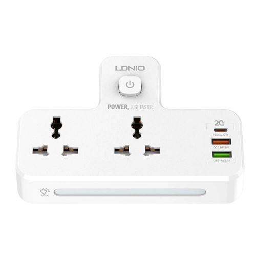 Ldnio SC2311 Power Strip with 1 USB-C and 2 USB-A and 2 Power Socket