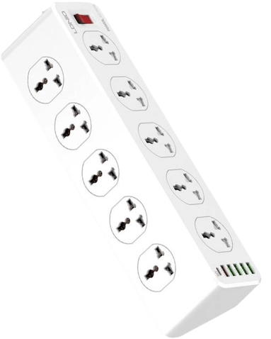 LDNIO Power Strip SC10610 - 10 AC Outlets & 4 USB PORTS  for sale in Egypt from Games2Egypt