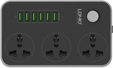 LDNIO SC3604 Power Strip with 6 USB Ports and 3 Power Sockets