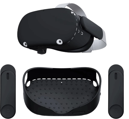 Waterproof Oculus VR 2 Cover with Two Side Protective Sleeves - Black  for sale in Egypt from Games2Egypt