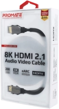 Promate HDMI 2.1 Cable, 48Gbps 8K HDMI to HDMI - 2m