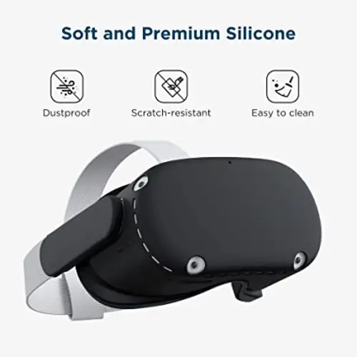 Waterproof Oculus VR 2 Cover with Two Side Protective Sleeves - Black