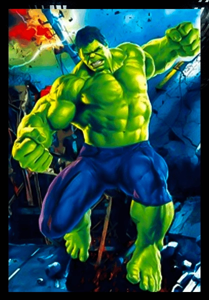 Hulk in 3 Different Scenes - 3D Marvel Poster   for sale in Egypt from Games2Egypt