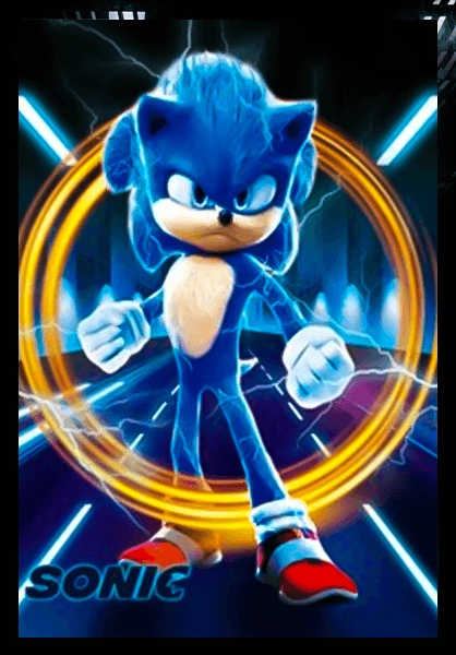 Sonic 3 Act 3D Anime Poster   for sale in Egypt from Games2Egypt