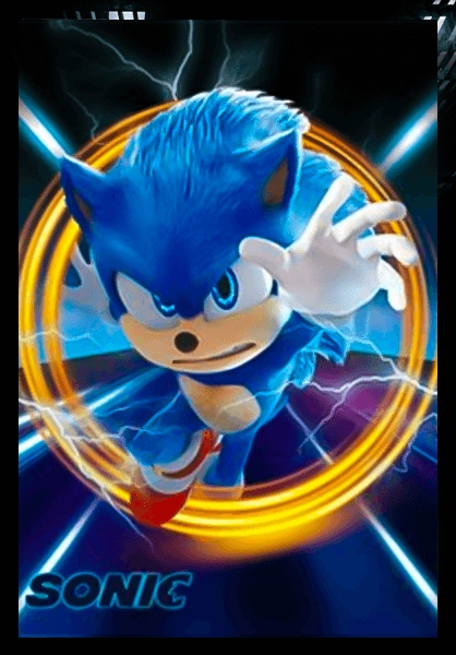 Sonic 3 Act 3D Anime Poster   for sale in Egypt from Games2Egypt