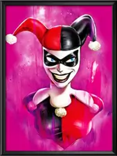 Batman, Harley Quinn and The Batman Who Laughs 3D Marvel Poster