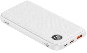 Remax RPP-177 10000 mah LED Power Bank with 22.5W - White  for sale in Egypt from Games2Egypt