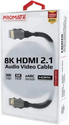 Promate 8K HDMI to HDMI 2.1 Cable - 3m