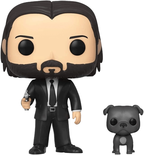 Funko Pop! Movies: John Wick - John Wick in Black Suit with His Dog  for sale in Egypt from Games2Egypt