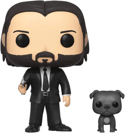 Funko Pop! Movies: John Wick - John Wick in Black Suit with His Dog