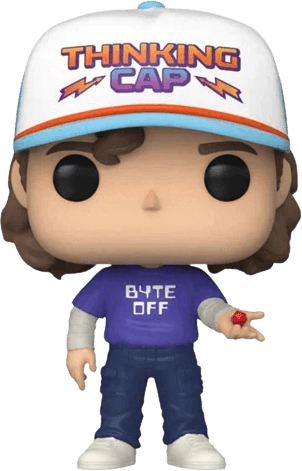 Funko Pop! TV: Stranger Things S4- Dustin Hellfire with Die  for sale in Egypt from Games2Egypt