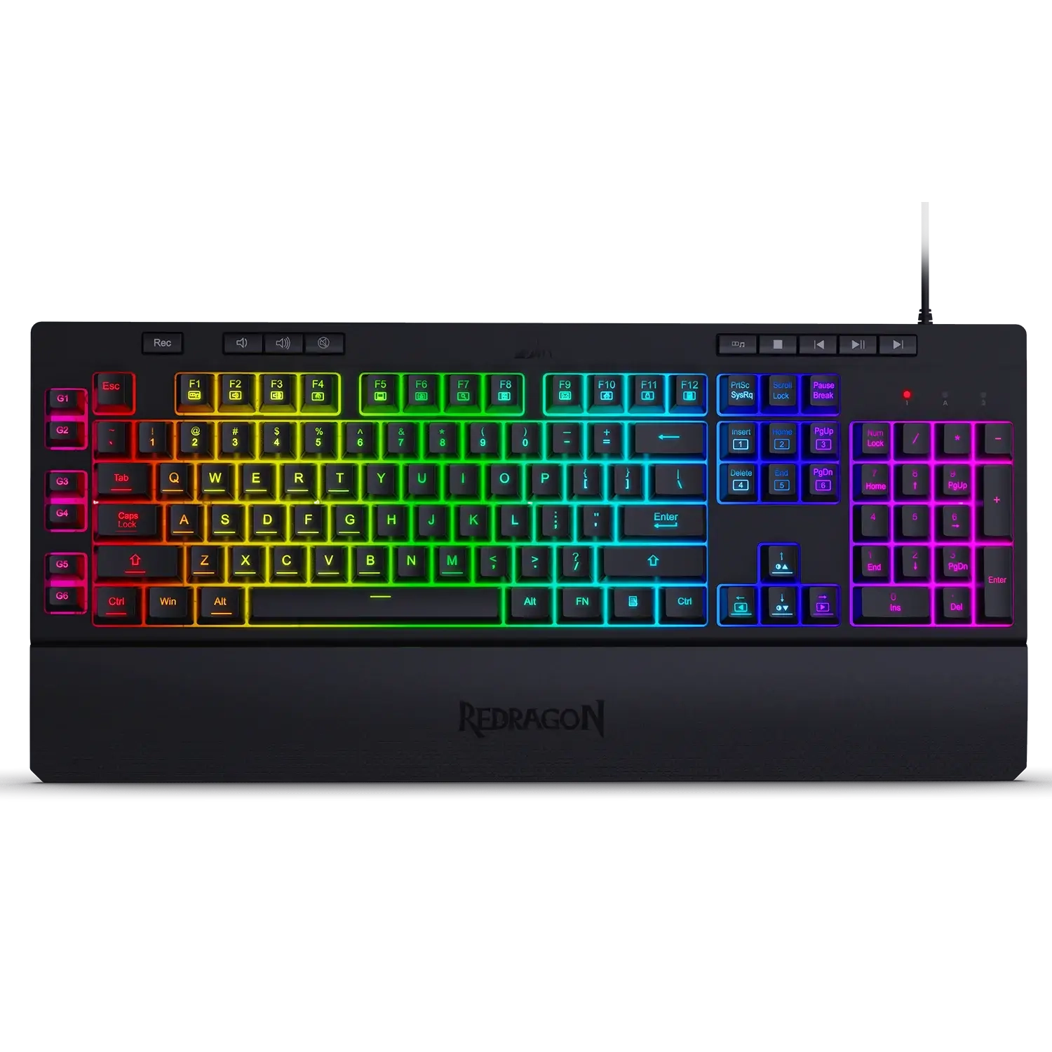 Redragon K512 SHIVA RGB Gaming Keyboard with Red Switches - Black  for sale in Egypt from Games2Egypt