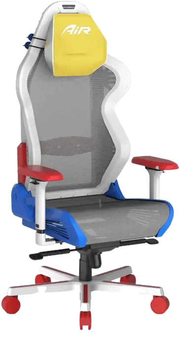 Dxracer Air Series Gaming Chair - White & Red & Blue  for sale in Egypt from Games2Egypt