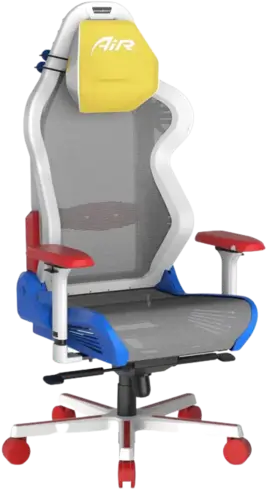 Dxracer Air Series Gaming Chair - White & Red & Blue