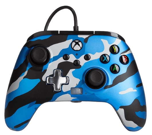 PowerA Enhanced Wired Controller for Xbox - Camouflage Metallic Blue  for sale in Egypt from Games2Egypt