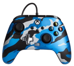 PowerA Enhanced Wired Controller for Xbox - Camouflage Metallic Blue  for sale in Egypt from Games2Egypt