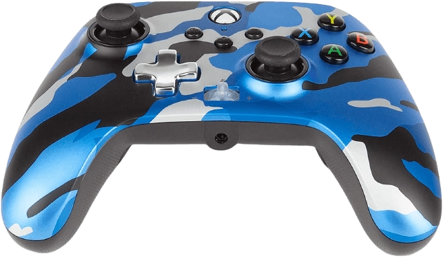 PowerA Enhanced Wired Controller for Xbox - Camouflage Metallic Blue  for sale in Egypt from Games2Egypt