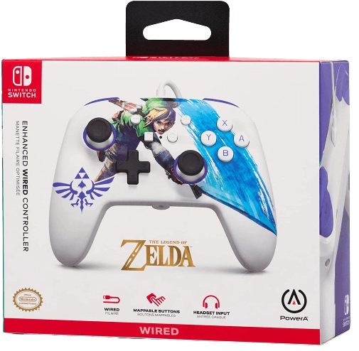 PowerA Enhanced Zelda Wired Controller for Nintendo Switch - Master Sword Attack  for sale in Egypt from Games2Egypt