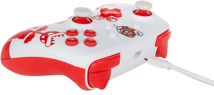 PowerA Enhanced Wired Controller for Nintendo Switch - Mario Red & White  for sale in Egypt from Games2Egypt