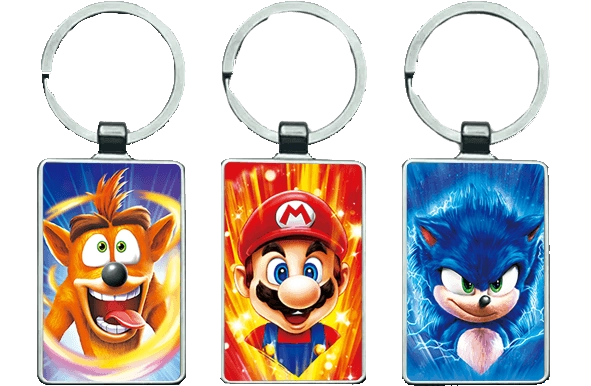  Mario, Sonic and Crash 3D Keychain \ Medal (K045)  for sale in Egypt from Games2Egypt