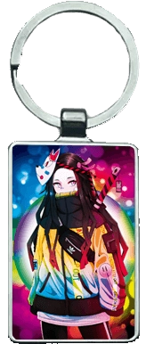 Demon Slayer in Colourful Shades 3D Keychain \ Medal (K137)  for sale in Egypt from Games2Egypt