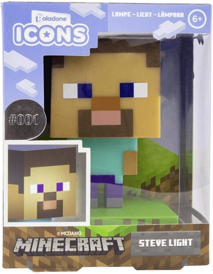 Paladone Minecraft Steve Icon Light - 11cm   for sale in Egypt from Games2Egypt