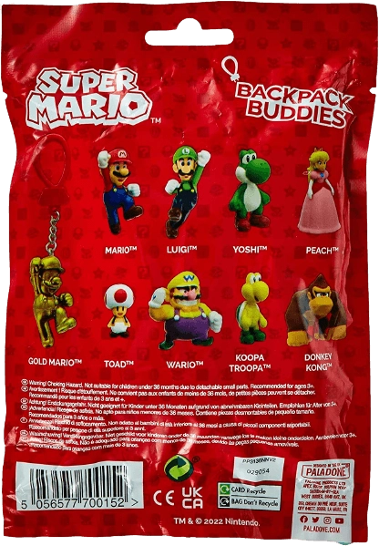 Super Mario: Bagged Backpack Buddies Hangers \ Keychain  for sale in Egypt from Games2Egypt