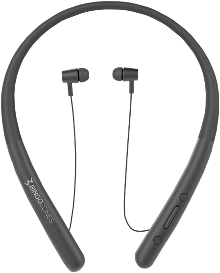 Bingozones N1 Neckband Bluetooth Headphone - Gray  for sale in Egypt from Games2Egypt