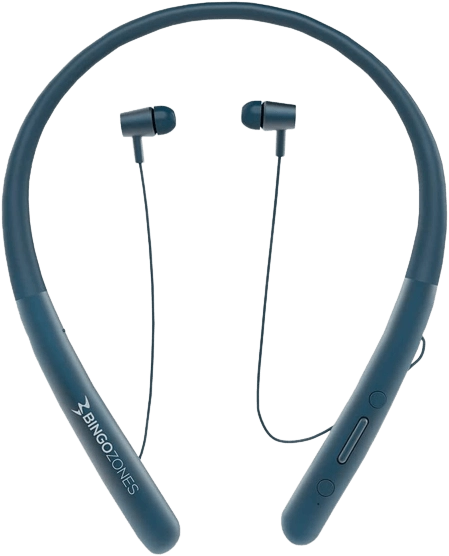 Bingozones N1 Neckband Bluetooth Headphone - Blue  for sale in Egypt from Games2Egypt