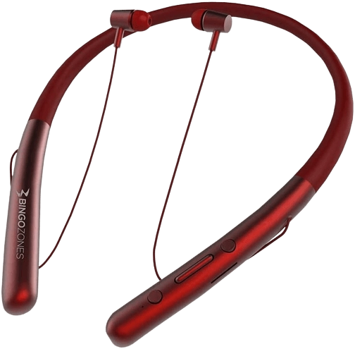 Bingozones N1 Neckband Bluetooth Headphone - Red  for sale in Egypt from Games2Egypt