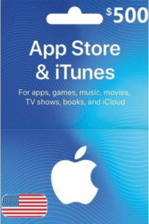 Apple iTunes Gift Card NORTH AMERICA 500$ USD iTunes