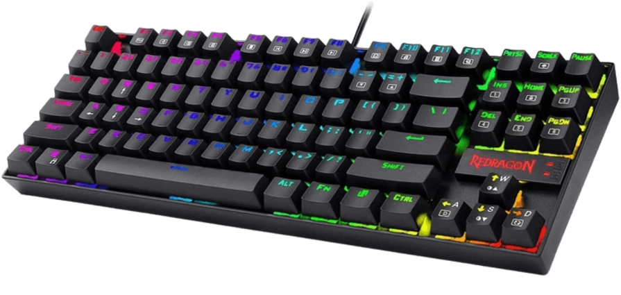 Redragon K552- RGB Kumara Mechanical Gaming Keyboard - Blue Clicky Switches