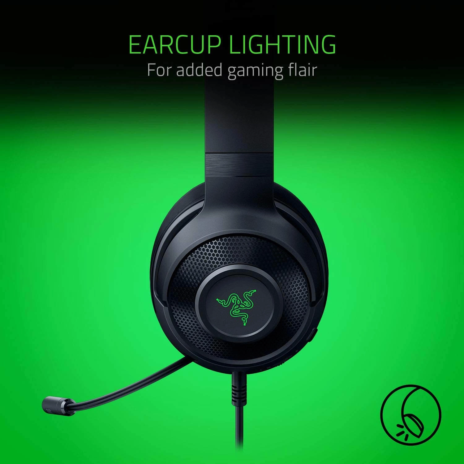 Razer Kraken X for Console Wired Gaming Headset - Black  for sale in Egypt from Games2Egypt