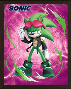 Sonic 3D Lenticular 3D Gaming Poster   for sale in Egypt from Games2Egypt