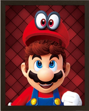 Mario Odyssey Lenticular 3D Gaming Poster