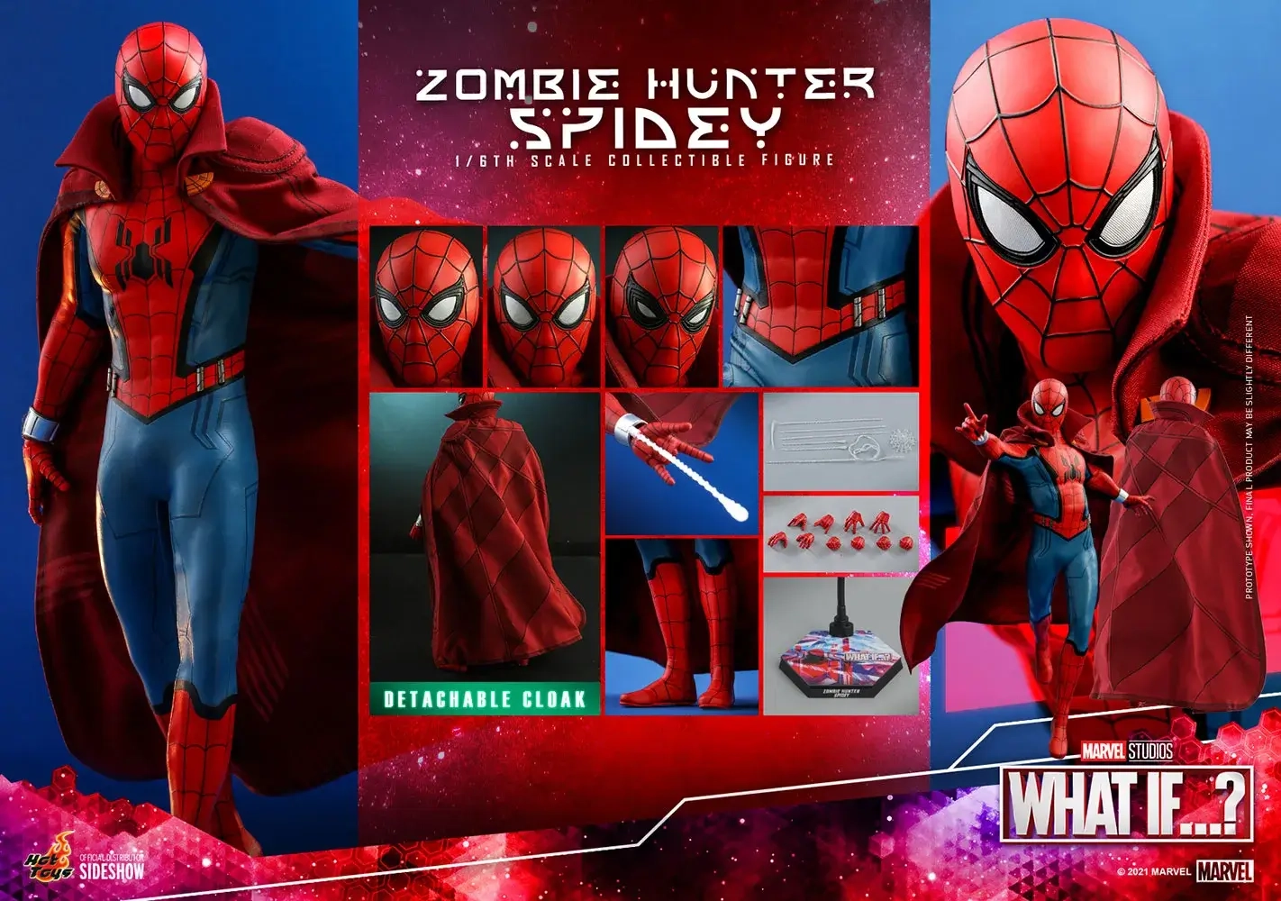 Sideshow Collectibles HT Marvel Zombie Hunter Spider Man with Cloak 1:6 Action Figure  for sale in Egypt from Games2Egypt