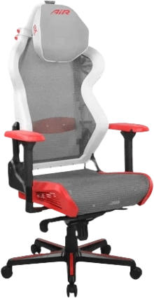 DXRacer Air Gaming Chair Modular Office Chair - White - Red & black