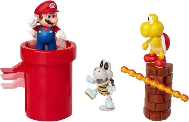 Super Mario Nintendo Dungeon Action Figure Multipack Diorama Set - 6.35cm  for sale in Egypt from Games2Egypt