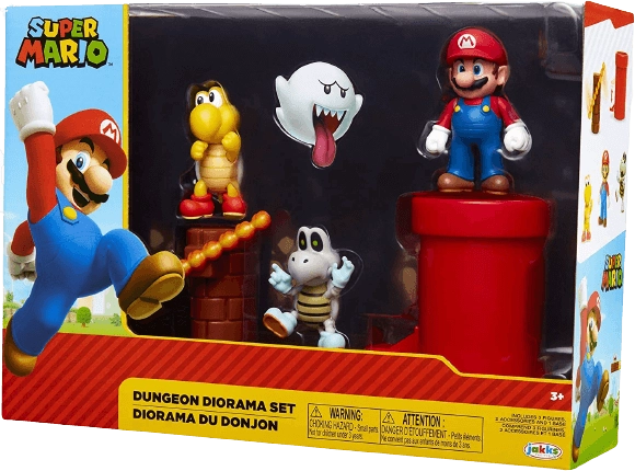 Super Mario Nintendo Dungeon Action Figure Multipack Diorama Set - 6.35cm  for sale in Egypt from Games2Egypt