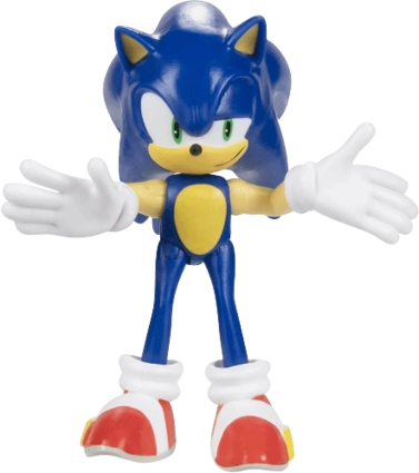 Sonic The Hedgehog Action Figure Modern Sonic Collectible Toy - 6.5 cm