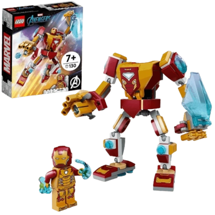 LEGO Marvel Iron Man Mech Armor Collectible Mech & Minifigure -130 Pieces (76203)