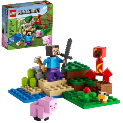 LEGO Minecraft The Creeper Ambush Building Toy - 72 Pieces (21177)